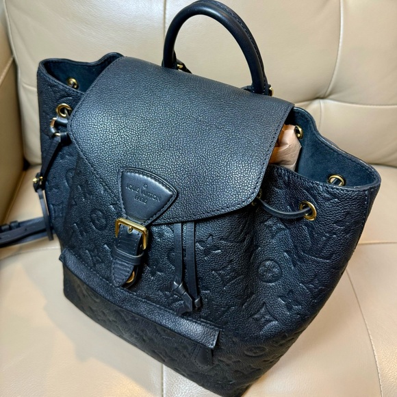 Louis Vuitton empreinte leather Montsouris backpack black - Picture 10 of 10